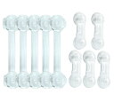 ベビーガード チャイルドロック【2種類 10本セット】綺麗に剥がせる 引出しロック 赤ちゃん ドアロック 透明 ベビーロック 子供 安全 ロック 猫いたずら防止 地震対策 扉ロック 戸棚 引き戸