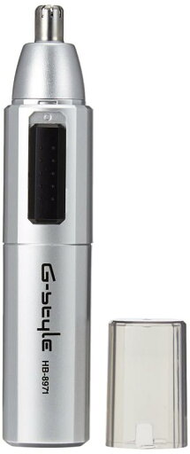 オーム電機 OHM 水洗いノーズトリマー 鼻毛カッター シルバー HB-8971 オーム電機 OHM 水洗いノーズトリマー 鼻毛カッター シルバー HB-8971