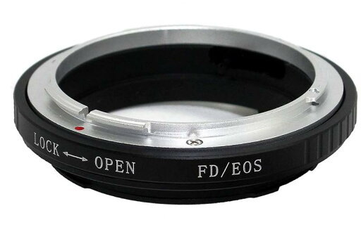 NinoLite FD-EOS アダプター、キヤノンFDマウントレンズ を キャノンEOS EFカメラボディーに付ける為のアダプター 黒 NinoLite FD-EOS アダプター、キヤノンFDマウントレンズ を キャノンEOS EFカメラボディーに付ける為のアダプター 黒