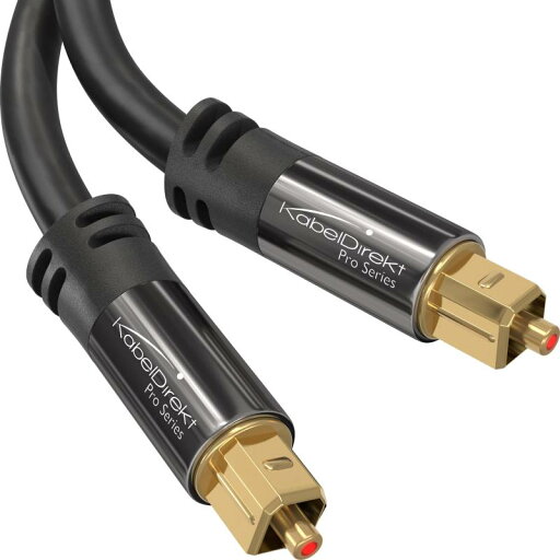 KabelDirekt 15m光学式TOSLINKデジタルオーディオケーブル - PROシリーズ KabelDirekt 15m光学式TOSLINKデジタルオーディオケーブル - PROシリーズ