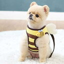 犬 ハーネス 羽付き ミツバチ お出かけ 散歩 胴輪 ペット用品 かわいい 人気 小型犬 春夏 秋冬 オシャレ デザイン ItsDog イツドッグ 正規品 WSISTERS ダブルシスターズ 犬のハーネス 【パタパタ(4)