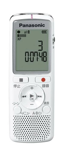パナソニック ICレコーダー 2GB ホワイト RR-QR220 パナソニック ICレコーダー 2GB ホワイト RR-QR220