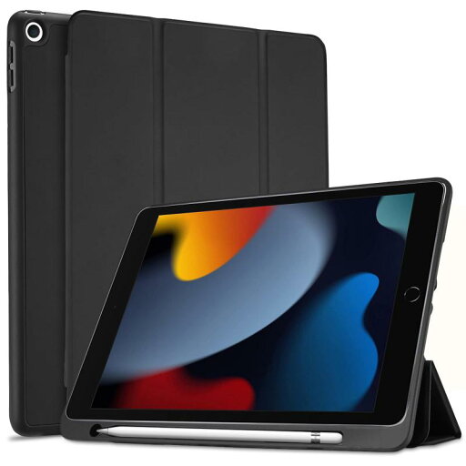 ProCase iPad 9/8/7世代 ケース ペン収納 10.2" 耐衝撃 自動スリープ機能対応 三つ折りカバー ProCase iPad 9/8/7世代 ケース ペン収納 10.2" 耐衝撃 自動スリープ機能対応 三つ折りカバー