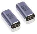 Access 【 40Gbs 2個 】USB4 Type C メスメス 延長 アダプター ストレート USB4.0 高速充電 PD充電 100w 高速データ転送 40Gbps タイプc type-c 延長 アダプタ メス メス USB C コネクター +(2)
