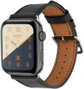 iBazal 適用 Apple Watch Band 42mm 44mm、iWatch Series 4 44mm Series 3 Series 2 Series 1 42mm Sports&EditionメンズWomen-42 / 44mm用レザーバ