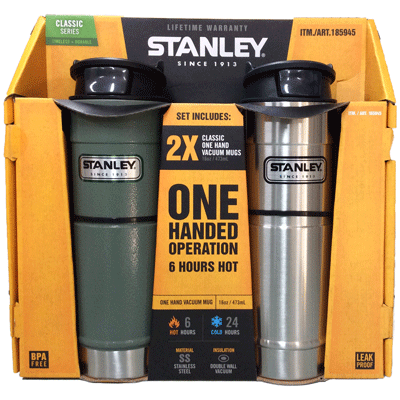 STANLEY スタンレー クラシック ワンハンド バキューム マグ 473ml 2個セット 保温・保冷 / 蓋付きタンブラー　0.47L　水筒