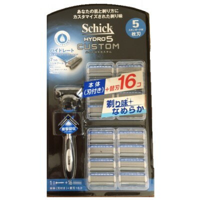 【追跡付メール便送料無料】Schick(シック) ハイドロ5カスタム ホルダー1本(刃付き)＋替刃1 ...