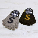 Black Sheep Special Made Fingerless Glove wool handknit Initial S / 2-colors ubN V[v ʒ tBK[X O[u E[ / nhjbg CjV S / 2FWJ made in England p black norfolk