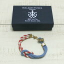 Kiel James Patrick Triton Knot Bracelets / anchor rope Off-White Red / S Blue solid キール ジェームス パトリック ロープ ブレスレット / イカリ マリン オフホワイト レッド / サックスブルー made in usa kiel カイル