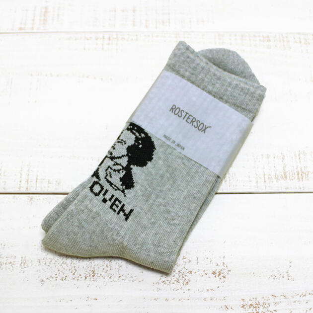 Rostersox Beethven Socks / Grey unisex made in japan ロスターソックス ベートーヴェン ソックス / ..
