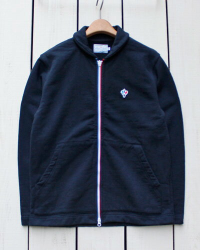 Arvor Maree men Sailor Trico Zip Sweat heavy sweat / Navy アルボー マレー セーラーカラー カーディガン トリコジップ ヘビースウェット 裏起毛 ネイビー 紺 / ウォッシュ made in JAPAN 日本製 arvor france