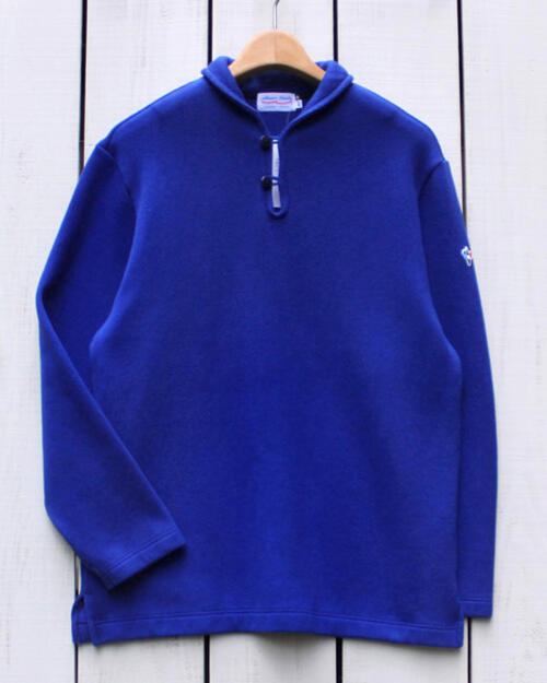 Rakuten - Arvor Maree men Cotton Knit Sailor 2Btn / Royal double face pullover made in JAPAN アルボー マレー コットン ニット セイラー 2ボタン ロイヤルブルー / 長袖 プルオーバー 日本製 arvor france marine