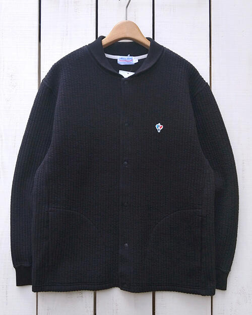 Rakuten - Arvor Maree men Stretch Quilt Award Jacket / Black rib stripe stadium アルボー マレー ストレッチ キルト アワード ジャケット ブラック 黒 / リブ 縦じま スタジアム made in JAPAN 日本製 arvor france