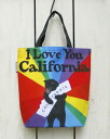 Rickshaw Bagworks Mini Tote Bag / print California Pride Bear by 3 Fish Studios bNV[ obN[NX vg ~jg[gobN vCh xA[ F made in San francisco AJ rickshaw