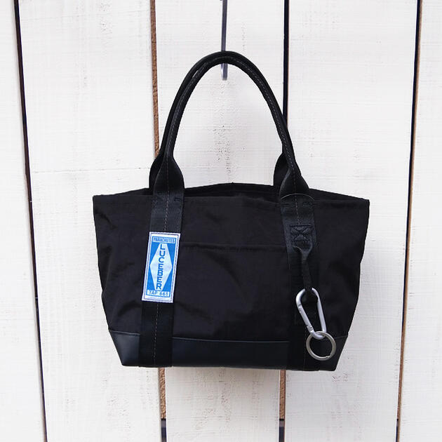 Rakuten - Luceber Tote Bag S / Black nylon french military ルースバー トート バック S / ブラック ナイロン フレンチ ミリタリー パラシュート バック ミニトート カラビナ付き ボトム補強 luceber