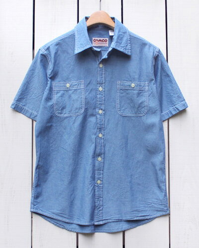 CAMCOShortSleeveChambrayWorkShirtsBlueॳ֥졼/Ⱦµ֥롼camcostandardbasic
