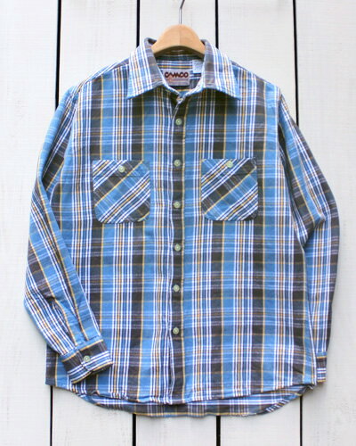 楽天Beard StoreCAMCO mfg Heavy Weight Flannel Shirts Long Sleeve / B-23-2 カムコ ヘビーウエイト フランネル シャツ 長袖 ネルシャツ 定番 ブルー 青系 camco work ネルシャツ ヘビーネル チェック