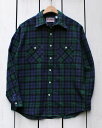 CAMCO mfg Heavy Weight Flannel Shirts Long Sleeve / E-23-5 JR wr[EGCg tl Vc  lVc  ubNEHb` camco work lVc wr[l `FbN blackwatch