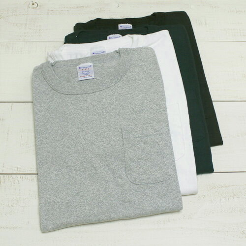 新色追加 Champion T1011 7oz Heavy Weight Jersey Pocket T Shirts / Tee 6-Col basic チャンピオン ティーテンイレブン ヘビーウェイト ポケット Tシャツ 無地 / 6色展開 杢 Made in USA アメリカ製 champion t1011