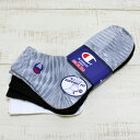 Champion 3 Pack Quarter Socks mesh / White Black Mix Grey `sI NH[^[ \bNX 3g |Cg bV / mpC zCg ubN ~bNXO[ ʋC RۖhL Ԃ champion socks