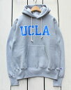 Champion REVERSE WEAVE US Made Pullover Hooded Sweat 12.5oz parka / 070 UCLA チャンピオン リバースウィーブ プルオーバー パーカー / 裏起毛 フード スウェット ラバープリント オックスフォード グレー 杢 アメリカ製 champion