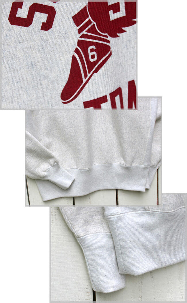 Champion True To Archives 2nd Patent Crewneck Swaet 「 SCARSDALE 」vintage print Silver Grey Maroon チャンピオン 2nd パテント クルーネック スウェット 長袖 プリント リバースウィーブ シルバーグレー / 杢 champion 日本製 3
