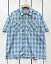 BIG MIKE Ombre Check SS Shirts relax fit / Mnt x Wht ӥåޥ ֥졼 å Ⱦµ  åեå ץ󥫥顼 ߥ ۥ磻 / ֥ big mike work