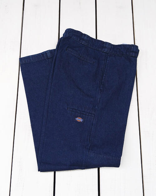Rakuten - Dickies Double Knee Work Pants / Blue loose fit / 13.2oz denim cotton ディッキーズ ダブルニー ワーク パンツ ブルー デニム / ルーズ フィット ストレート マルチポケット ウォッシュド デニム コットン dickies