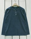 Good On Longsleeve Henley Tee T Shirts / Navy Pigment Dye グッドオン グットオン ヘンリー ネック Tシャツ / 長袖 ネイビー 紺 製品染め ピグメント 日本製 goodon