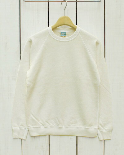 Good On Raglan Crew Neck Sweat / long sleeve Natural Pigment グッドオン ラグラン クルー スウェット 長袖 裏毛 コットン100% ナチュラル 製品染め / men made in japan 日本製 goodon good on トレーナー