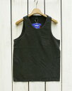 夏の定番！ Good On Pocket Tank Top Black Pigment Dye グッドオン グットオン ポケット タンクトップ / ノースリーブ ブラック 黒 製品 染め goodon