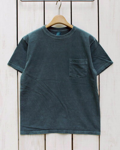 Good On Short Sleeve Pocket Tee ss crew / Slate Pigment Dye グッドオン グットオン ポケット Tシャツ / 半袖 クルーネック スレート 製品染め made in Japan 日本製 goodon good on ポケt