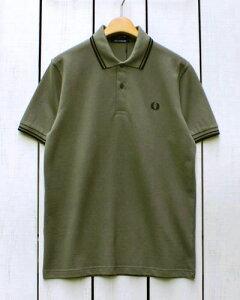 Fred Perry Twin Tipped Fred Perry Shirt polo pique Q41 Uniform Green Black եå ڥ꡼ 2ܥ饤 եåɥڥ꡼  ݥ Ⱦµ ԥ λ ꡼ ꡼ ֥å made in England ѹ fred M12 m12