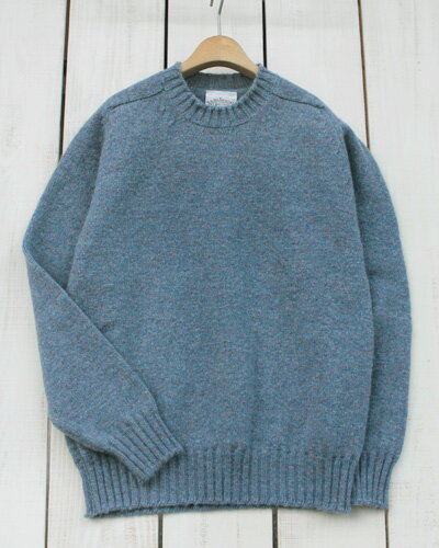 Jamieson 039 s Plain Saddle Shoulder Crew sweater 3ply wool Twilight / 175 made in scotland ジャミーソンズ サドル ショルダー クルー セーター ニット シェットランド ウール 3プライ 厚手 / トワイライト jamiesons