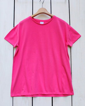 New Color quotidien unisex Round Neck Big Silhouette Tee ss cotton jersey Pink / magenta コティディアン ラウンドネック ビック シルエット Tシャツ 半袖 無地 コットン ジャージ ピンク / フランス製 made in france quotidien