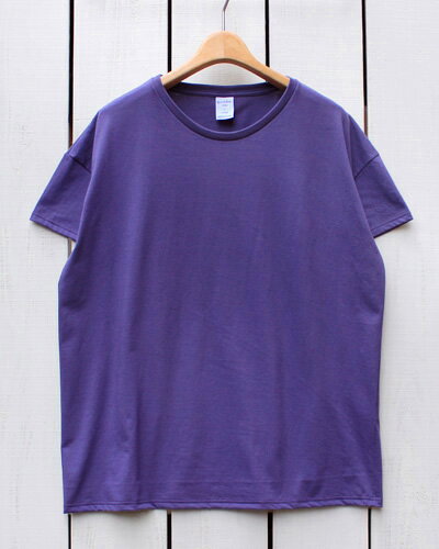 quotidien unisex Round Neck Big Silhouette Tee cotton / Heath コティディアン ラウンドネック ビック シルエット Tシャツ 半袖 無地 コットン ジャージ パープルグレー / フランス製 made in france quotidien