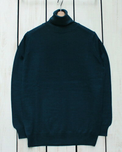 Vitter Roll Neck Knit / sweater turtle washable Dark Blue ヴィッター / ヴィターレ ロールネック ニット / セーター タートル ウォッシャブル ウール アクリル / ダークブルー made in italy イタリア製 vitter knit