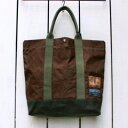 MANIFATTURA CECCARELLI FORZO ROMAGNA Wax Cotton Tote Bag Dk Brown / dk green 2 tone }jt@bc `FbJb bNX Rbg g[g obN _[N uE / O[ made in italy C^A filson italy Qx