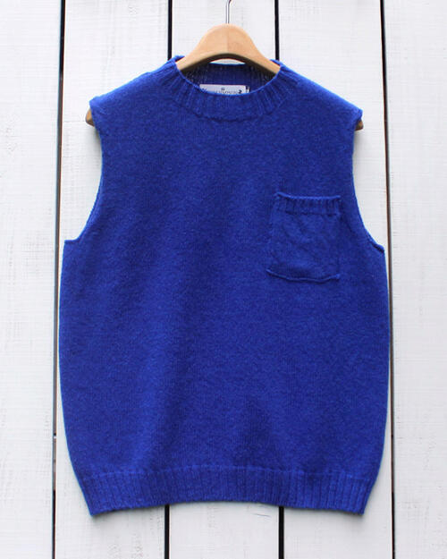 Beard Store㤨Tom Simpson Sleevless Crew Slipover with Pocket knit vest wool / Paradise Blue ȥ ץ 롼ͥå ˥å ٥ / ֥롼 ݥå ֥ƥå  made in England / ѹ tom factoryפβǤʤ18,800ߤˤʤޤ