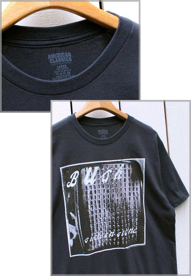 American Classics × Bush Print Tee / Sixteen Stone Charcoal / rock band アメリカン クラシックス / ブッシュ プリント Tシャツ / 半袖 チャコール グレー オルタナティブ ロック バンド american 2