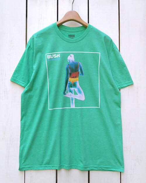 Rakuten - American Classics × Bush Print Tee / The Kingdom Green Heather / rock band アメリカン クラシックス / ブッシュ プリント Tシャツ / 半袖 グリーン ヘザー オルタナティブ ロック バンド american