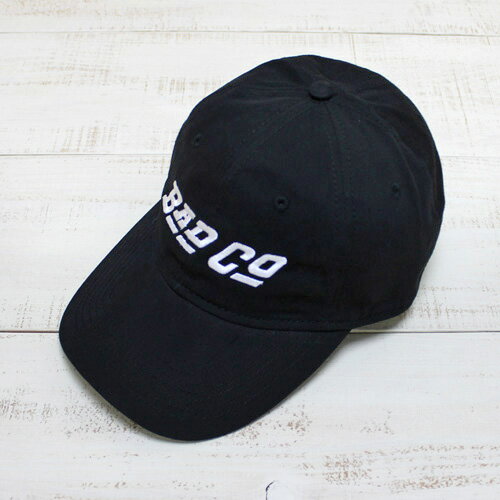 BLUESCENTRIC 6-Panel Cap / low dad 「 BAD Co 」Black ブルースセントリック 6パネル キャップ ロー ダッド ウォッシュド バッド カンパニー / ブラック 黒 rock folk blues fes vintage centric