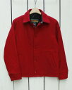 EXPORT LEATHER Melton Coach Jacket / Stadium Award Red / Wool / made in Canada GNX|[g U[ g R[`WPbg / X^W bh / E[ / Ji_ export leather