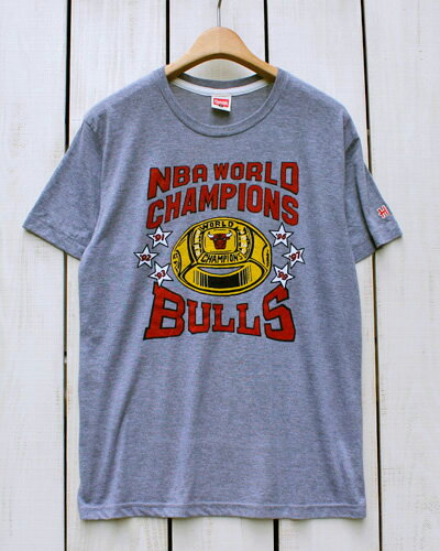 HOMAGE x NBA 「 Bulls Ring 」Tee / short sleeve Heather Grey オマージュ プリント Tシャツ / 半袖 ヴィンテージ ヘザー グレー homage vintage t シャツ バスケ basketball bulls chicago 23 33 81