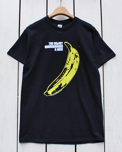 The Velvet Underground & Nico / Banana Device official Print Tee / BANANA Black / rock band ヴェルヴェット アンダーグラインド バナナ プリント Tシャツ / 半袖 ブラック 黒 オフィシャル ロック バンド