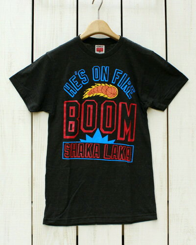 HOMAGE 「 BOOM 」Tee / short sleeve Heather Black オマージュ プリント Tシャツ / 半袖 ヴィンテージ ヘザーブラック 杢黒 made in usa homage vintage homage t シャツ