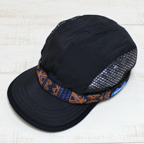 Rakuten - KAVU Capn Softbill Cap / Blackout side mesh strap カブー ソフトビル キャップ / サイドメッシュ ストラップ 折りたたみ コンパクト 携行 通気 ブラック アウト 黒 made in usa kavu