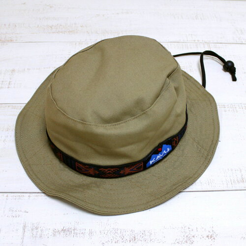 楽天Beard StoreKAVU Organic Strap Bucket Hat cotton canvas / Heritage Khaki カブー オーガニック ストラップ バケット ハット / コットン キャンバス ヘリテージ カーキ 定番 アウトドア made in usa kavu outdoor camp fes キャンプ フェス