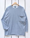 KAVU FL Lock / sweat crew pocket loose fit / Grey カブー ロック / 長袖 クルー スウェット 無地 裏毛 定...