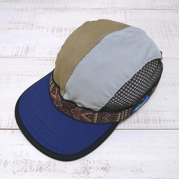 Rakuten - KAVU Capn Softbill Cap / Storm Brew nylon side mesh strap カブー ソフトビル キャップ / ナイロン サイドメッシュ ストラップ 折りたたみ コンパクト 携行 通気 ストーム ミックス クレイジー made in usa kavu